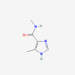 molecular formula C6H9N3O B593482 N,5-Dimethyl-1H-imidazole-4-carboxamide CAS No. 137480-35-4
