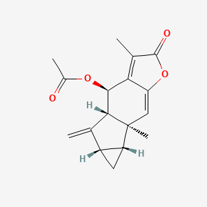 molecular formula C17H18O4 B593483 Chlojaponilactone B 