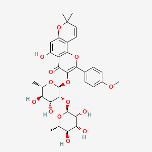 molecular formula C33H38O14 B593492 Sutchuenmedin A 