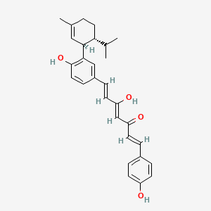 molecular formula C29H32O4 B593498 Curcumaromin A 