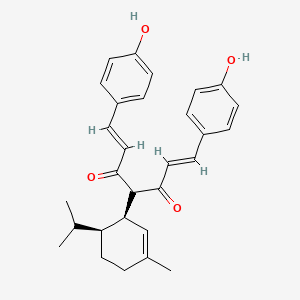 (1E,6E)-1,7-bis(4-hydroxyphenyl)-4-[(1R,6R)-3-methyl-6-propan-2-ylcyclohex-2-en-1-yl]hepta-1,6-diene-3,5-dione
