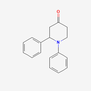 molecular formula C17H17NO B593503 1,2-Diphenylpiperidin-4-one CAS No. 126812-37-1