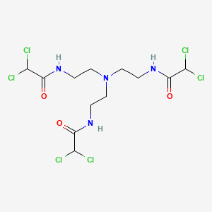 molecular formula C12H18Cl6N4O3 B593516 Anticancer agent 254 
