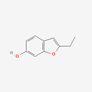 molecular formula C10H10O2 B593533 2-Ethylbenzofuran-6-ol CAS No. 139718-06-2