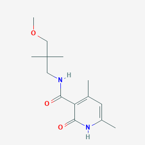 molecular formula C14H22N2O3 B5935480 N-(3-methoxy-2,2-dimethylpropyl)-4,6-dimethyl-2-oxo-1,2-dihydropyridine-3-carboxamide 