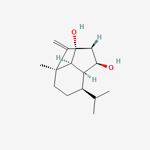 molecular formula C15H24O2 B593551 Isosativenediol 