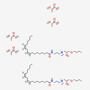 (3-butoxy-2-hydroxypropyl)-dimethyl-[3-[[(9Z,12Z)-octadeca-9,12-dienoyl]amino]propyl]azanium;2-hydroxypropanoic acid