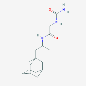 molecular formula C16H27N3O2 B5935653 N-[2-(1-adamantyl)-1-methylethyl]-2-[(aminocarbonyl)amino]acetamide 