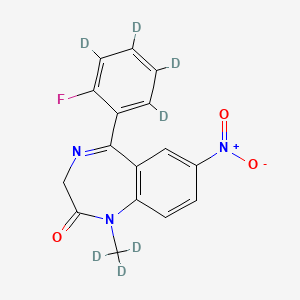 molecular formula C16H12FN3O3 B593566 Flunitrazepam-D7 CAS No. 1286448-08-5