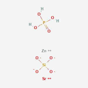 molecular formula H3O8PSiSrZn B593570 Strontium zinc phosphate silicate CAS No. 136200-56-1