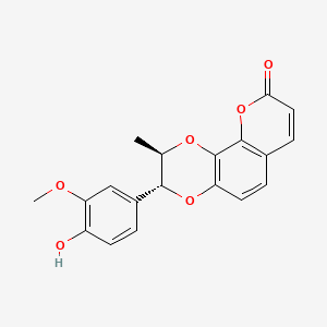 molecular formula C19H16O6 B593576 6-Demethoxy-9/'-deoxycleomiscosin A CAS No. 121587-18-6