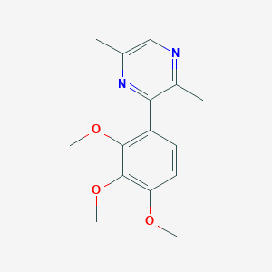 molecular formula C15H18N2O3 B5935766 2,5-dimethyl-3-(2,3,4-trimethoxyphenyl)pyrazine 