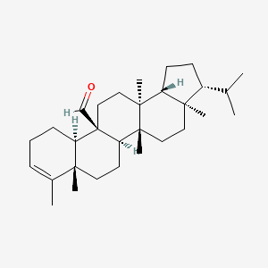 molecular formula C30H48O B593578 Filic-3-en-25-al CAS No. 147850-78-0