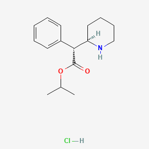 molecular formula C16H24ClNO2 B593583 (+/-)-threo-Isopropylphenidate (hydrochloride) CAS No. 1262795-94-7