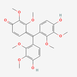 molecular formula C25H26O9 B593585 Pittacal CAS No. 10169-09-2
