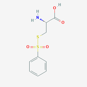 molecular formula C9H11NO4S2 B593596 S-Phenylsulfonylcysteine 