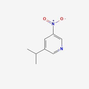 molecular formula C8H10N2O2 B593610 3-Isopropyl-5-nitropyridine CAS No. 131941-33-8
