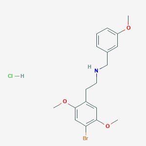 molecular formula C18H23BrClNO3 B593612 25B-NB3OMe (hydrochloride) 