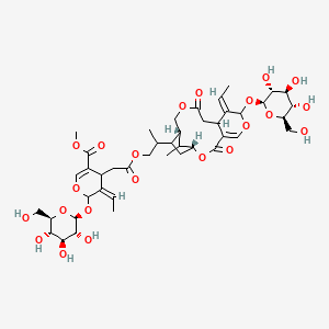 molecular formula C43H60O22 B593613 Jasmoside 