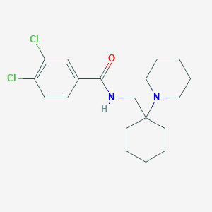 molecular formula C19H26Cl2N2O B593615 AH 7959 CAS No. 763023-14-9