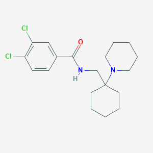 3,4-Dichloro-N-[(1-piperidin-1-ylcyclohexyl)methyl]benzamide