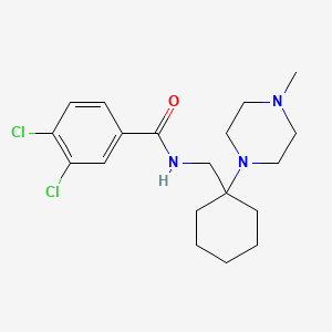 1-[1-(3,4-Dichlorobenzamidomethyl)cyclohexyl]-4-methylpiperazine