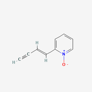 molecular formula C9H7NO B593622 2-[(1E)-1-Buten-3-yn-1-yl]pyridine 1-oxide CAS No. 127391-38-2
