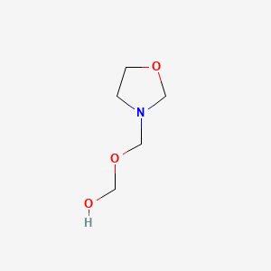 molecular formula C5H11NO3 B593629 (Oxazolidin-3-ylmethoxy)methanol CAS No. 132787-81-6
