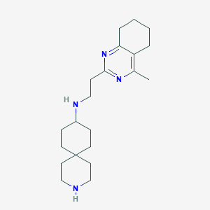 molecular formula C21H34N4 B5936374 N-[2-(4-methyl-5,6,7,8-tetrahydro-2-quinazolinyl)ethyl]-3-azaspiro[5.5]undecan-9-amine dihydrochloride 