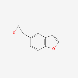 molecular formula C10H8O2 B593638 2-(Benzo[b]furan-5-yl)oxirane CAS No. 131965-82-7