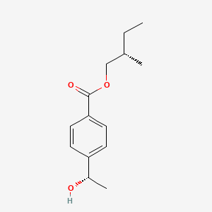 molecular formula C14H20O3 B593652 (2S)-2-Methylbutyl 4-[(1S)-1-hydroxyethyl]benzoate CAS No. 138935-09-8