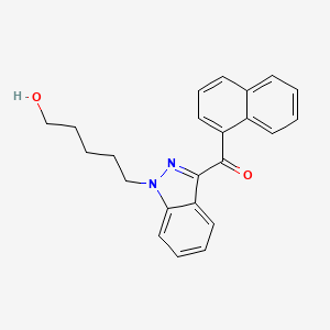 molecular formula C23H22N2O2 B593655 THJ2201 N-(5-羟基戊基)代谢物 (CRM) CAS No. 1850409-16-3