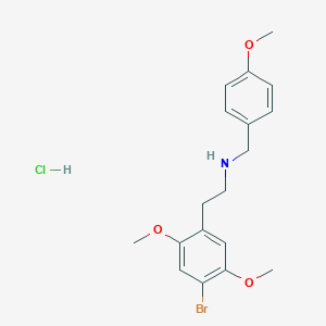 molecular formula C18H23BrClNO3 B593658 25B-NB4OMe (hydrochloride) CAS No. 1566571-56-9