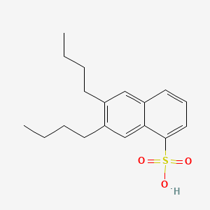 6,7-Dibutylnaphthalene-1-sulfonic acid