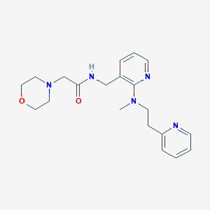 molecular formula C20H27N5O2 B5936681 N-({2-[methyl(2-pyridin-2-ylethyl)amino]pyridin-3-yl}methyl)-2-morpholin-4-ylacetamide 