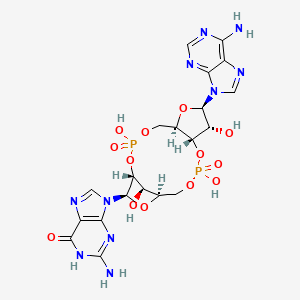 molecular formula C20H24N10O13P2 B593676 2',3'-cGAMP CAS No. 1441190-66-4