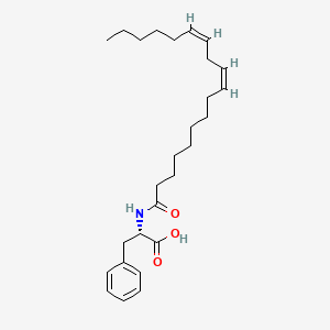 molecular formula C27H41NO3 B593687 (2S)-2-[[(9Z,12Z)-octadeca-9,12-dienoyl]amino]-3-phenylpropanoic acid CAS No. 2441-64-7