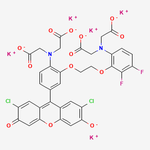 molecular formula C35H21Cl2F2K5N2O13 B593708 Fluo-3FF (potassium salt) 