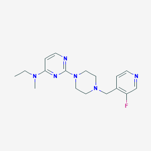 molecular formula C17H23FN6 B5937095 N-ethyl-2-{4-[(3-fluoropyridin-4-yl)methyl]piperazin-1-yl}-N-methylpyrimidin-4-amine 