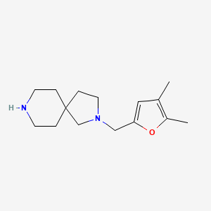 molecular formula C15H24N2O B5937380 2-((4,5-Dimethylfuran-2-yl)methyl)-2,8-diazaspiro[4.5]decane 