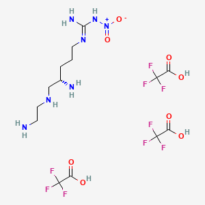 molecular formula C14H24F9N7O8 B593745 NOS1-IN-1 CAS No. 357965-99-2