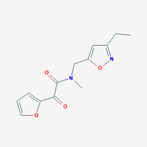 molecular formula C13H14N2O4 B5937450 N-[(3-ethylisoxazol-5-yl)methyl]-2-(2-furyl)-N-methyl-2-oxoacetamide 