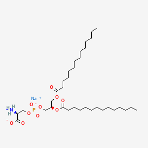 molecular formula C34H65NNaO10P B593746 1,2-Dimyristoyl-sn-glycero-3-phospho-L-serine sodium salt CAS No. 105405-50-3