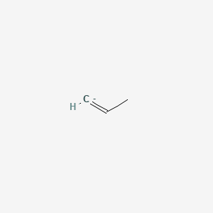 molecular formula C3H5- B593750 prop-1-ene CAS No. 1724-46-5