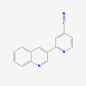 molecular formula C15H9N3 B5937528 2-quinolin-3-ylisonicotinonitrile 