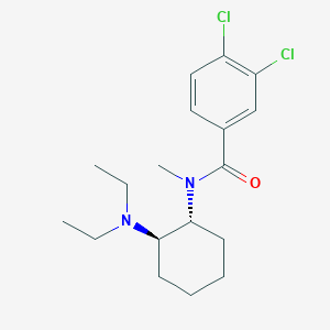 molecular formula C18H26Cl2N2O B593753 3,4-dichloro-N-[(1r,2r)-2-(diethylamino)cyclohexyl]-N-methylbenzamide CAS No. 67579-76-4