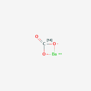 molecular formula CH2BaO3 B593754 Barium(2+);oxo(114C)methanediolate CAS No. 1882-53-7