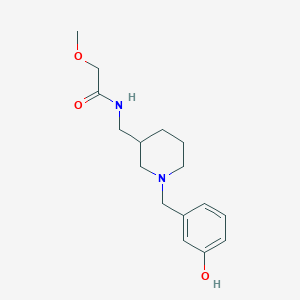molecular formula C16H24N2O3 B5937648 N-{[1-(3-hydroxybenzyl)piperidin-3-yl]methyl}-2-methoxyacetamide 