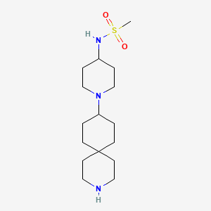 molecular formula C16H31N3O2S B5937892 N-[1-(3-azaspiro[5.5]undec-9-yl)-4-piperidinyl]methanesulfonamide dihydrochloride 