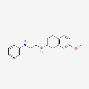 molecular formula C18H23N3O B5937921 N-(7-methoxy-1,2,3,4-tetrahydronaphthalen-2-yl)-N'-pyridin-3-ylethane-1,2-diamine 
